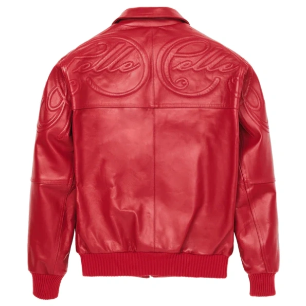 Pelle Pelle Red Plush Leather Jacket