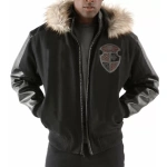 Pelle Pelle Black Dynasty Men Fur Hood Jacket