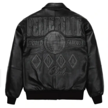 Pelle Pelle Black Soda Club Leather Jacket