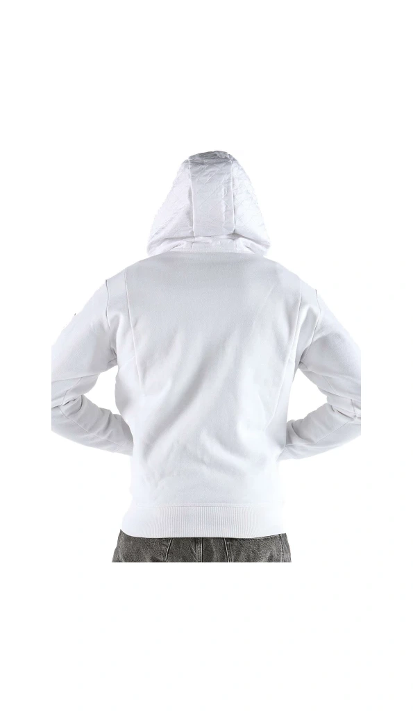 Pelle Pelle Men White Wool Hood Jacket