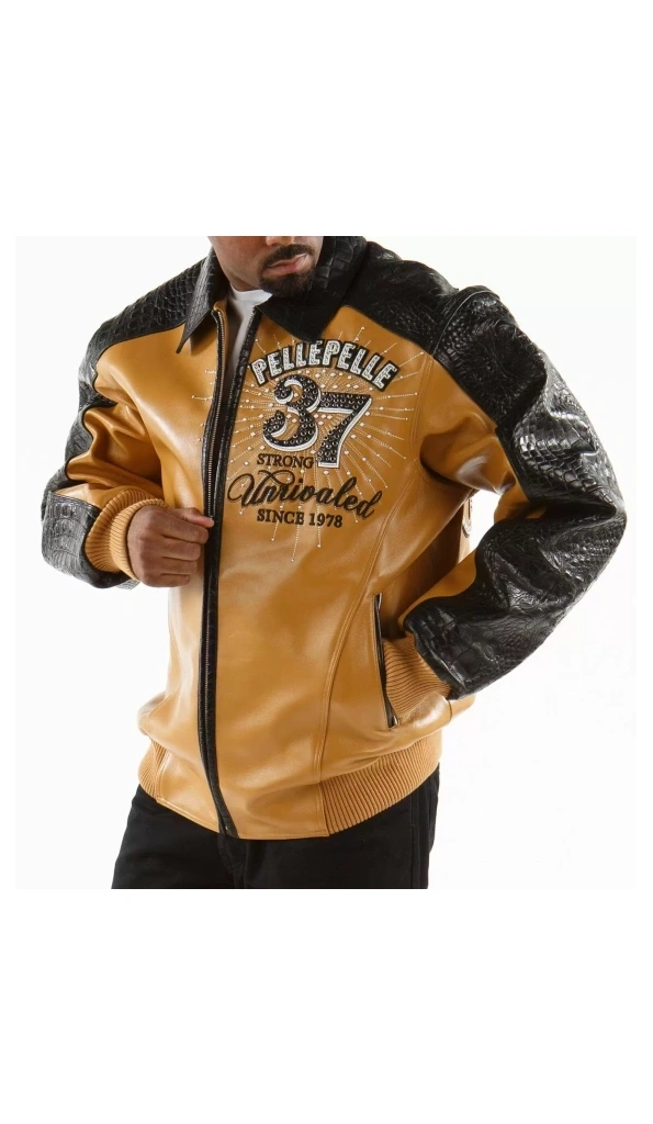 Pelle Pelle Men Avant Garde Mustard Jacket