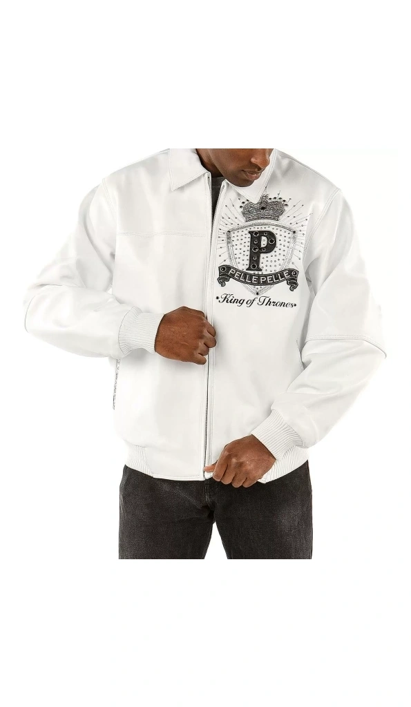 Pelle Pelle Men King Of Thrones White Jacket