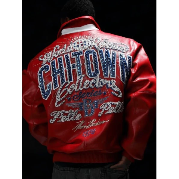 Pelle Pelle Red ChiTown MB Leather Jacket | Men Jacket view 2