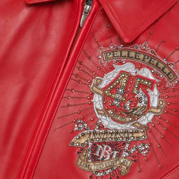 Pelle Pelle Red Collector Series Studs Jacket | MB Jacket view 3