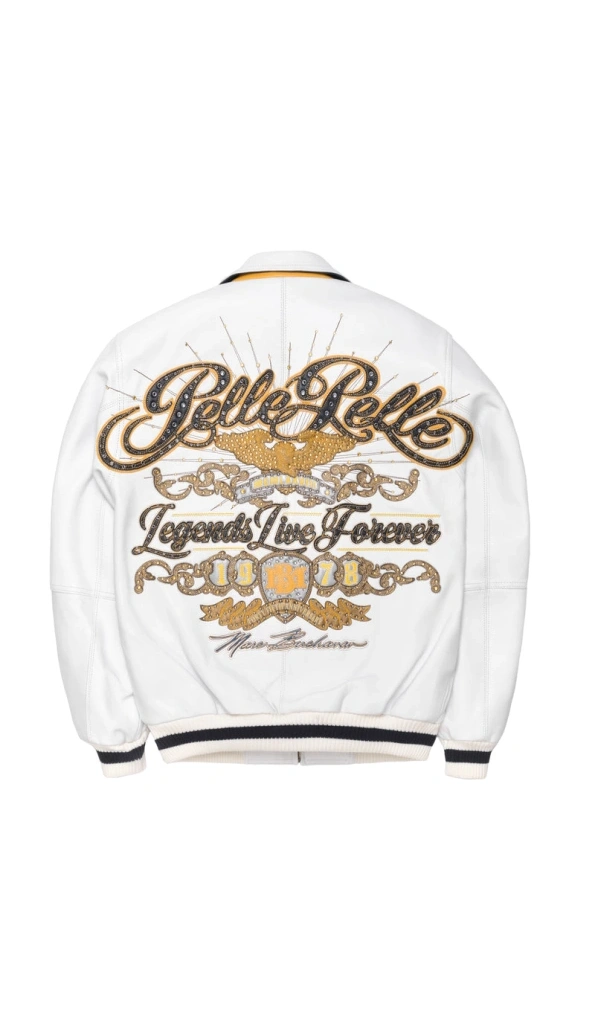 Pelle Pelle Legends Live Forever White Jacket | MB Jacket