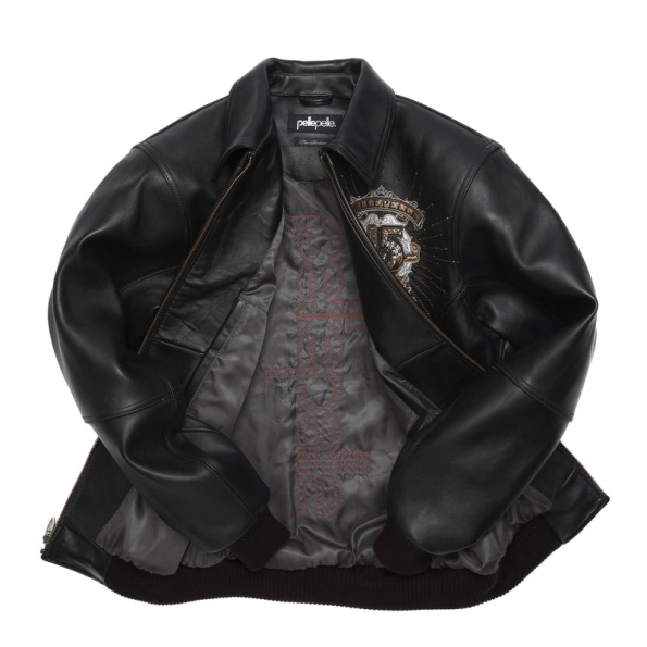 Pelle Pelle 45th Anniversary Studded Jacket | Black Jacket view 3