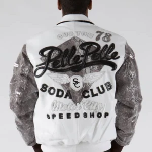 Pelle Pelle Men Soda Club White Jacket | Leather Jacket view 2