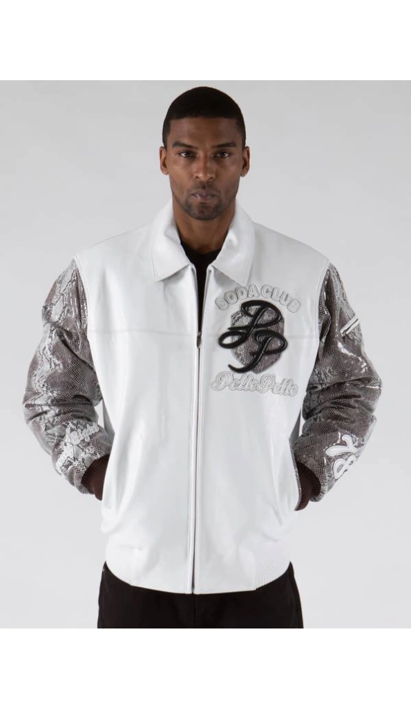 Pelle Pelle Men Soda Club White Jacket | Leather Jacket