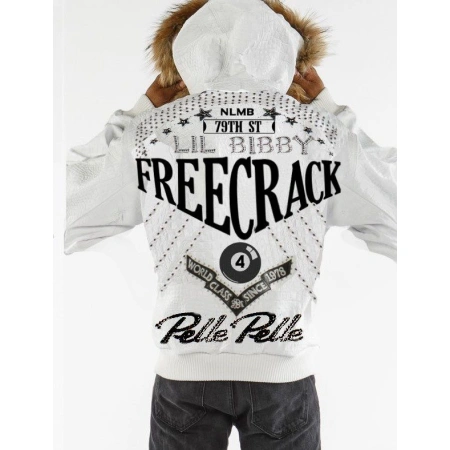 Pelle Pelle Freecrack Fur Hood Leather Jacket