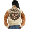 Pelle Pelle Cream And Brown Leather Jacket