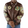 Pelle Pelle Men Brown Patched Leather JackeT