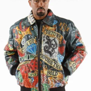 Pelle Pelle Stylish Men Black Leather Jacket view 2