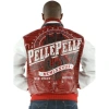 Pelle Pelle Red White Croc Leather Jacket