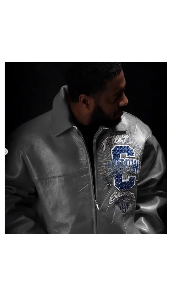 Pelle Pelle Grey ChiTown MB Leather Jacket | Men Jacket