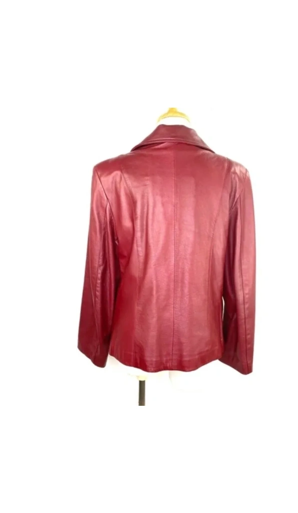 Pelle Pelle Red Karpeta Women Leather Jacket