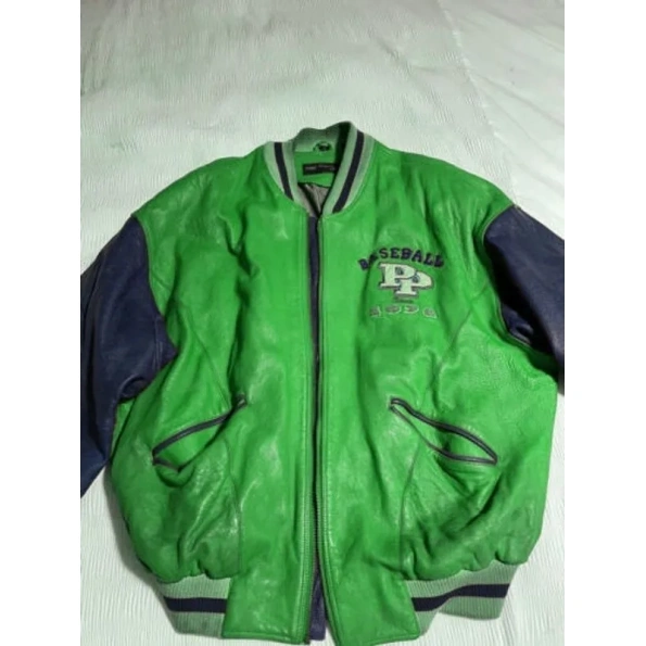 Pelle Pelle Green Baseball Champion MB Jacket