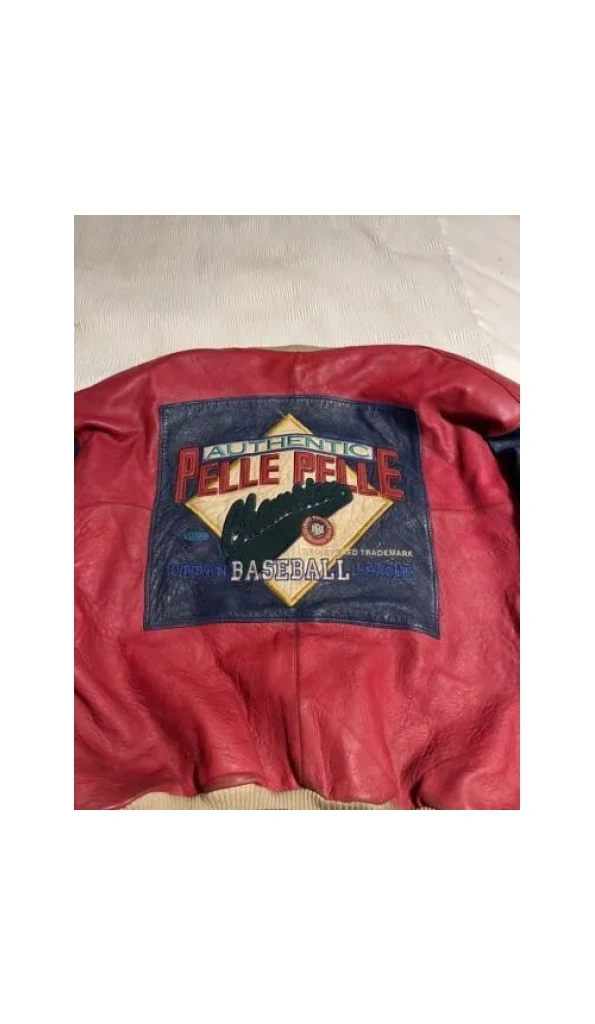 Pelle Pelle Red Baseball Champion MB Jacket | Leather Jacket