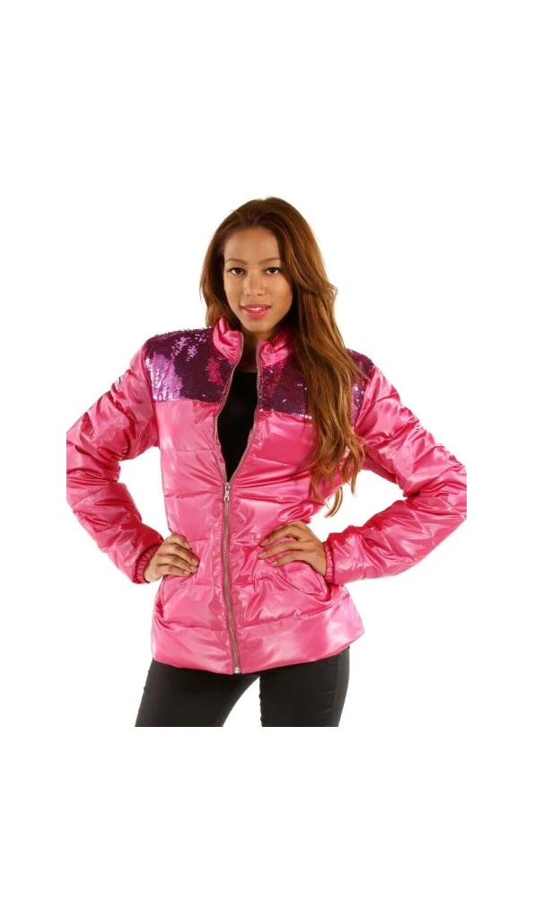 Pelle Pelle Women Metallic Pink Puffer Jacket
