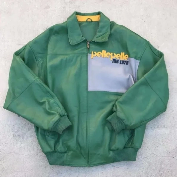 Pelle Pelle Green MB 1978 Leather Jacket