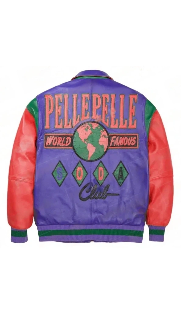 Pelle Pelle Soda Club 90s Leather Jacket | Varsity Jacket