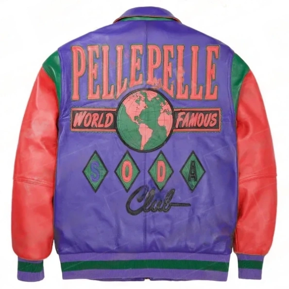 Pelle Pelle Soda Club 90s Leather Jacket | Varsity Jacket