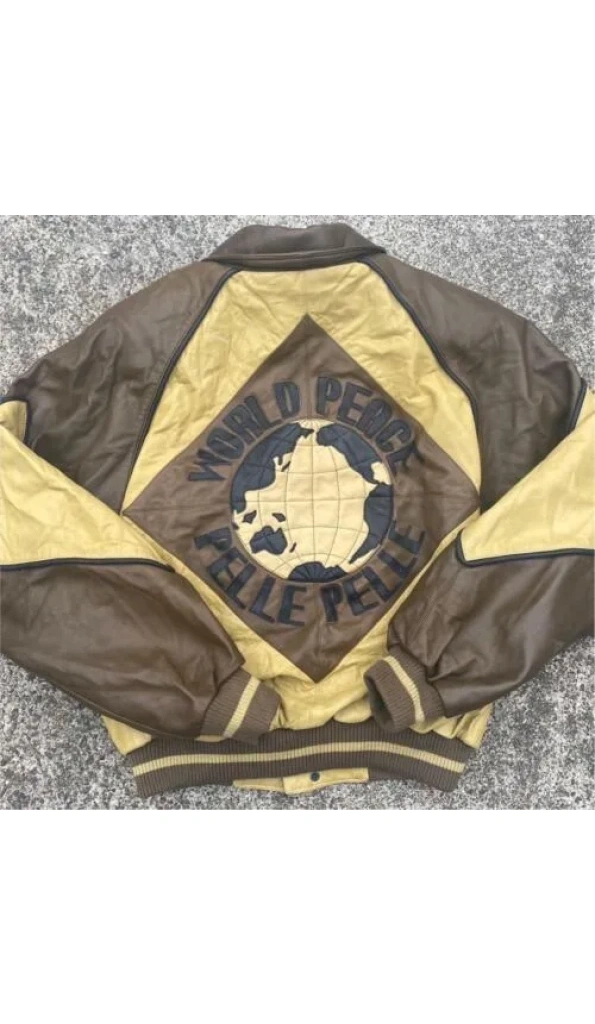 Pelle Pelle World Peace Varsity Leather Jacket | MB Jacket