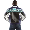 Pelle Pelle Men Purple Bomber Leather Jacket