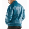 Pelle Pelle Men Aqua Blue Leather Jacket