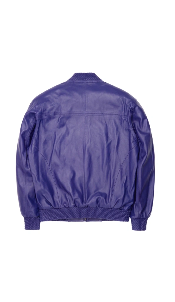 Pelle Pelle Burnish Bomber Leather Jacket | Purple Jacket