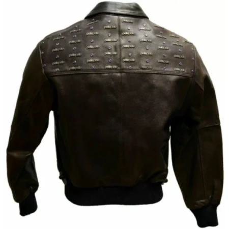 Pelle Pelle Studded Black Emblem Jacket