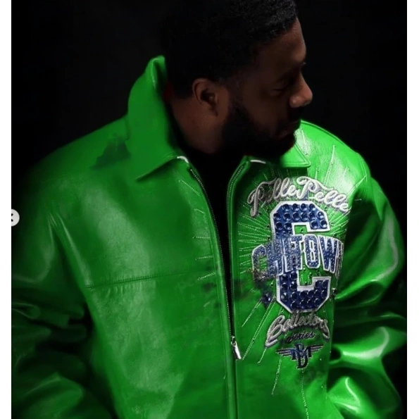 Pelle Pelle World Renown ChiTown Green Jacket | MB Jacket