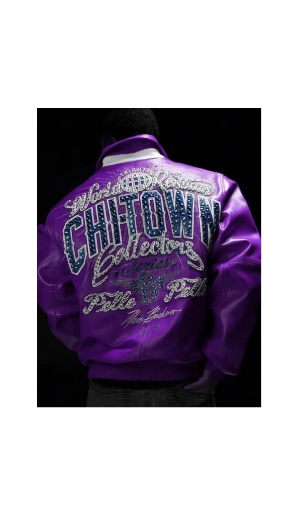 Pelle Pelle Men ChiTown Purple Jacket | Leather Jacket