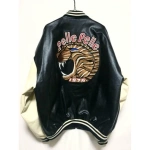 Pelle Pelle Tiger Black Varsity Leather Jacket