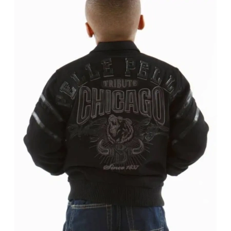 Pelle Pelle Black Tribute Chicago Kids Jacket