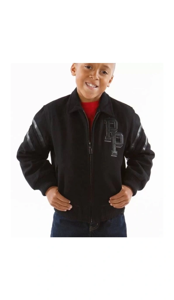 Pelle Pelle Black Tribute Chicago Kids Jacket | Wool Jacket
