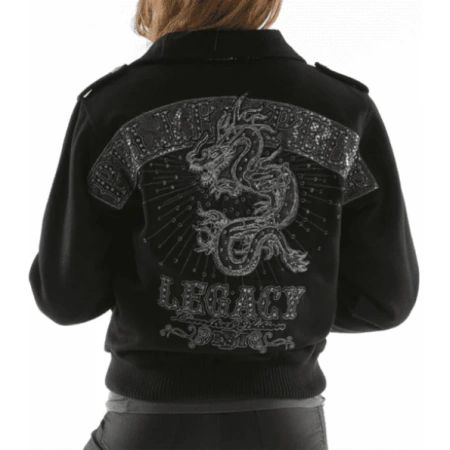 Pelle Pelle Dragon Women Studs Wool Jacket