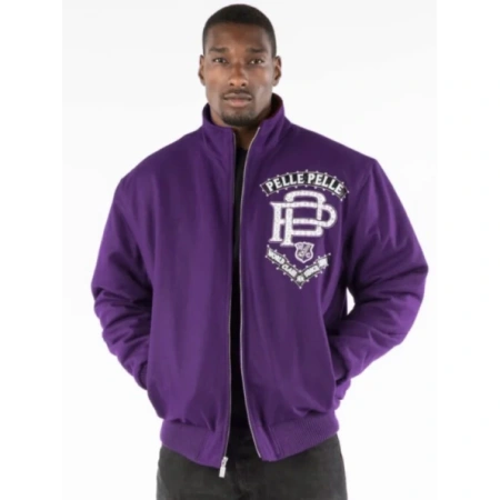 Pelle Pelle Purple Elite Series Wool Jacket