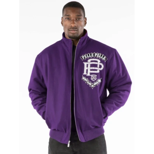 Pelle Pelle Purple Elite Series Wool Jacket | Men Jacket