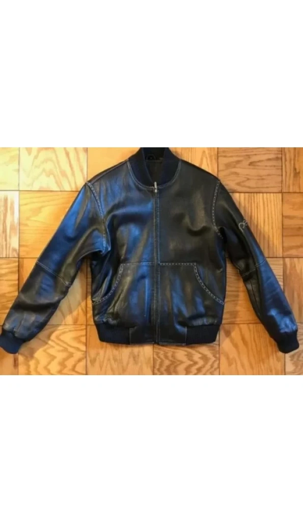 Pelle Pelle Classic Black Bomber Leather Jacket