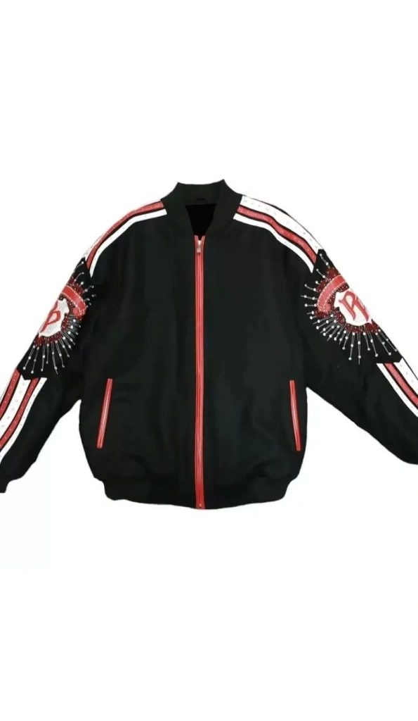 Pelle Pelle Black Studs Wool Jacket