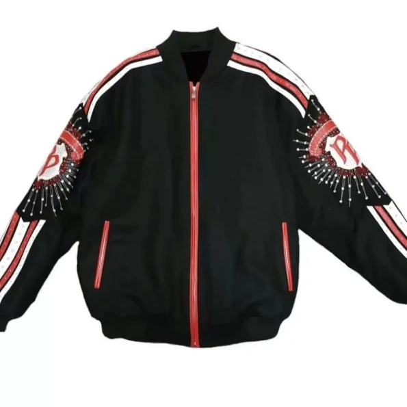 Pelle Pelle Black Studs Wool Jacket view 1
