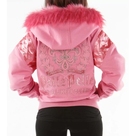 Pelle Pelle Pink Live Like A Queen Wool Jacket