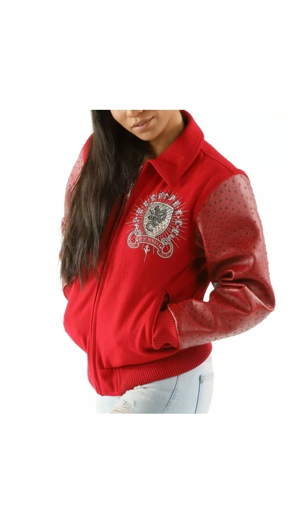 Pelle Pelle Women Immortal Red MB Jacket | Leather & Wool