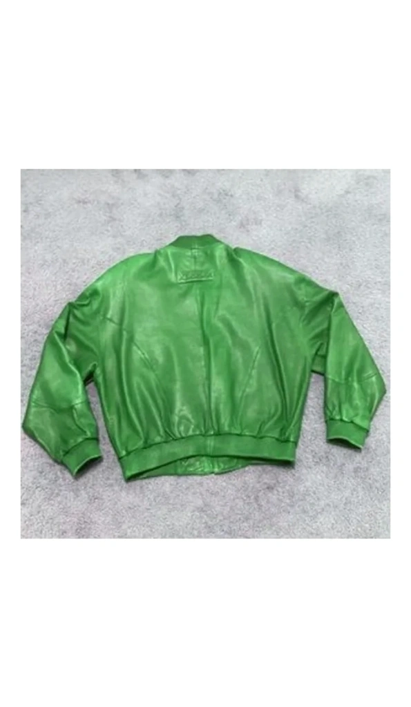 Pelle Pelle Bomber Green Leather Jacket | MB Jacket