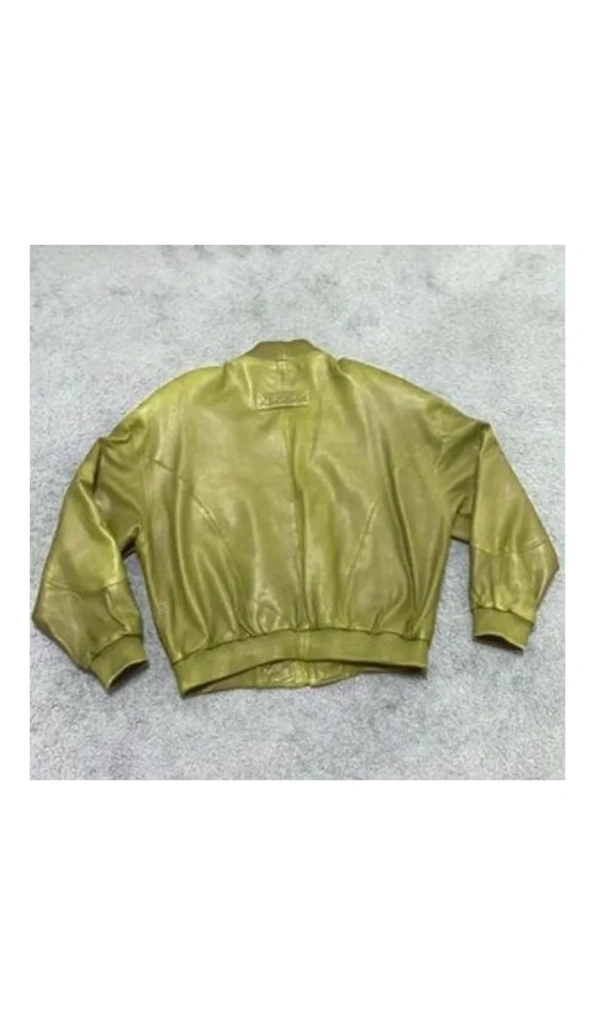 Pelle Pelle Yellow Bomber Leather Jacket | MB Jacket