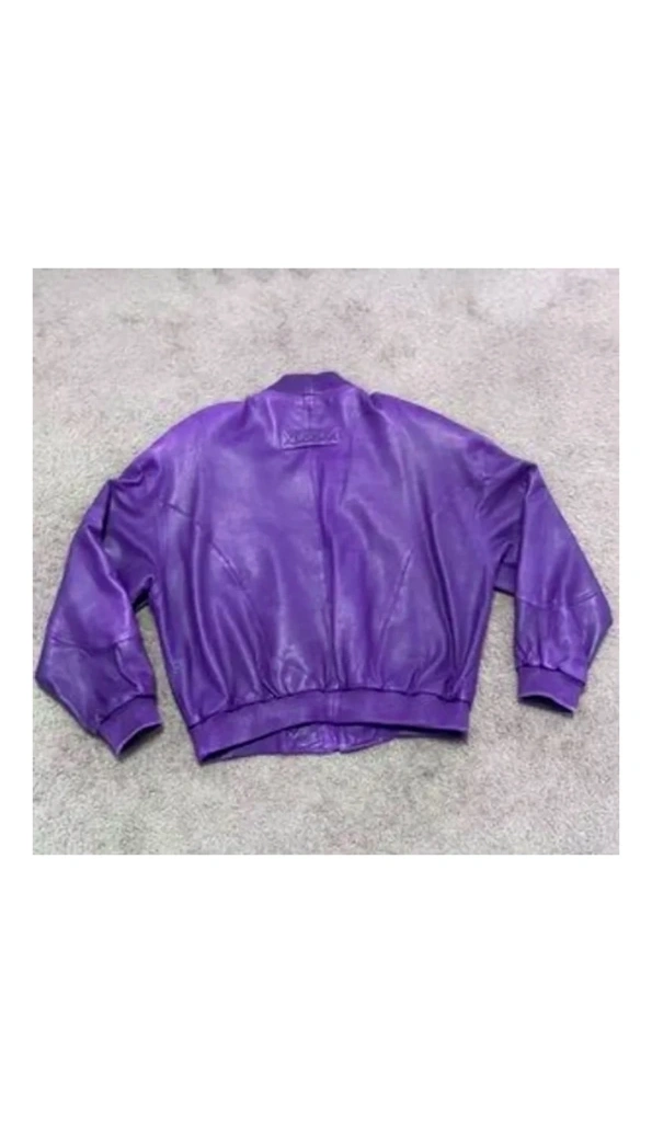 Pelle Pelle Bomber Purple Leather Jacket | MB Jacket