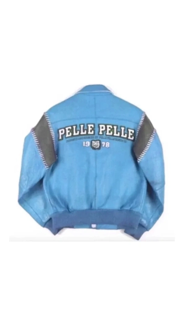 Pelle Pelle Blue Bomber 1978 Leather Jacket | Men & Women