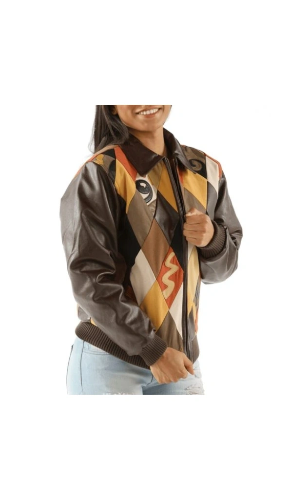 Pelle Pelle Dark Brown Diamond Retro Jacket | Women Jacket