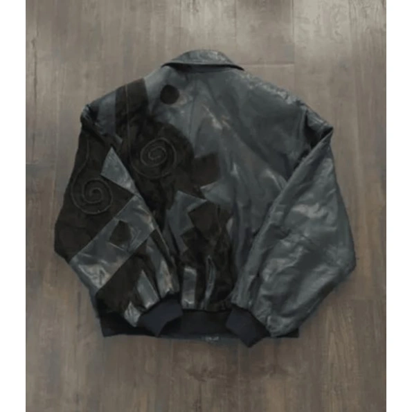 Pelle Pelle MB Crazy Pattern Black Jacket | Leather Jacket view 1