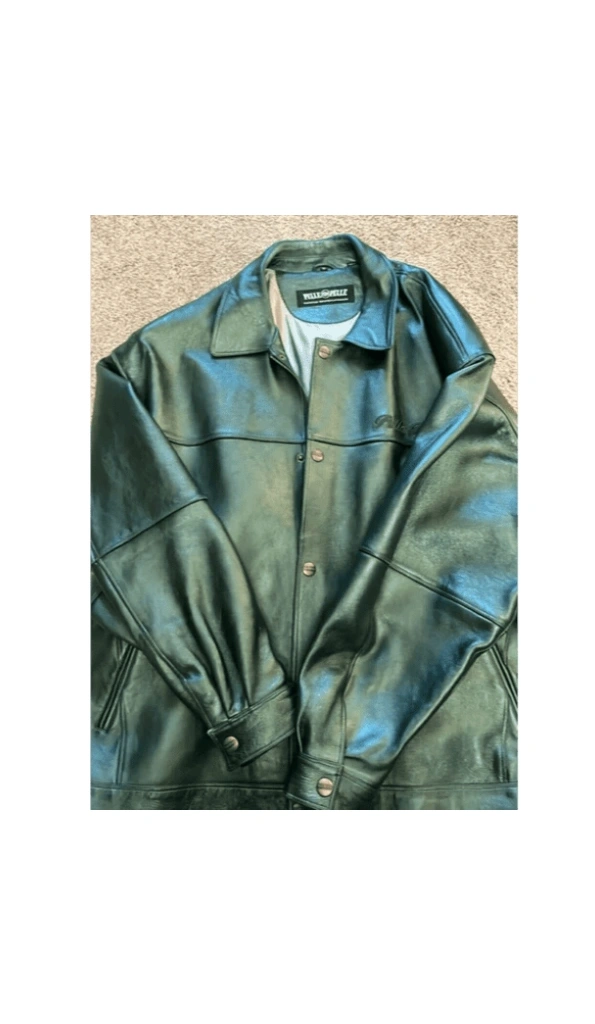 Pelle Pelle Cool Panther Green Leather Jacket